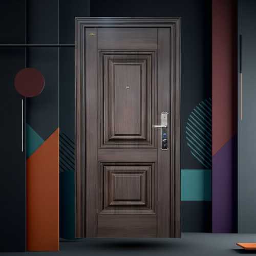 pintu minimalis klasik coklat