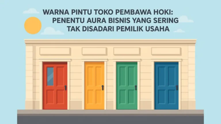 warna pintu toko pembawa hoki